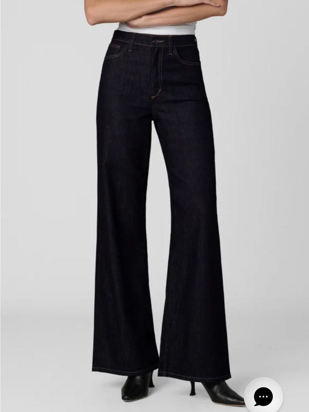 Joe's Jeans Womens The Mia Absolutely High Rise Wide Leg Jeans 25 - NWT $188